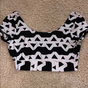 Backless dressy crop top